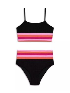 NWOT Beach Riot Girls' Little Mae Millie Two Piece Swimsuit Sz 9/10